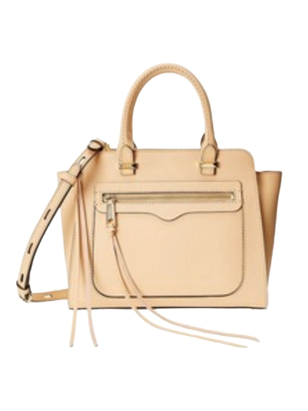 Rebecca Minkoff Mini Avery Tote Saffiano Leather Biscuit Messenger Bag